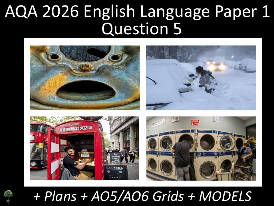 Four Question 5 - AQA 2026 GCSE English Language Paper 1 | Plans, AO Grids, Models
