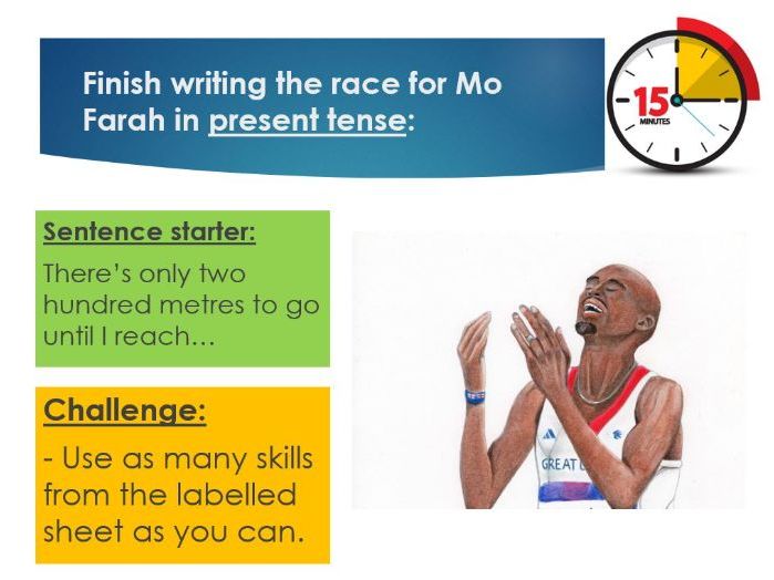 Autobiography Lesson - Creative Writing Skills (Mo Farah) (Year 7)