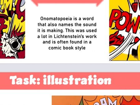 Pop Art - Annotation and Onomatopoeia - Full Lesson