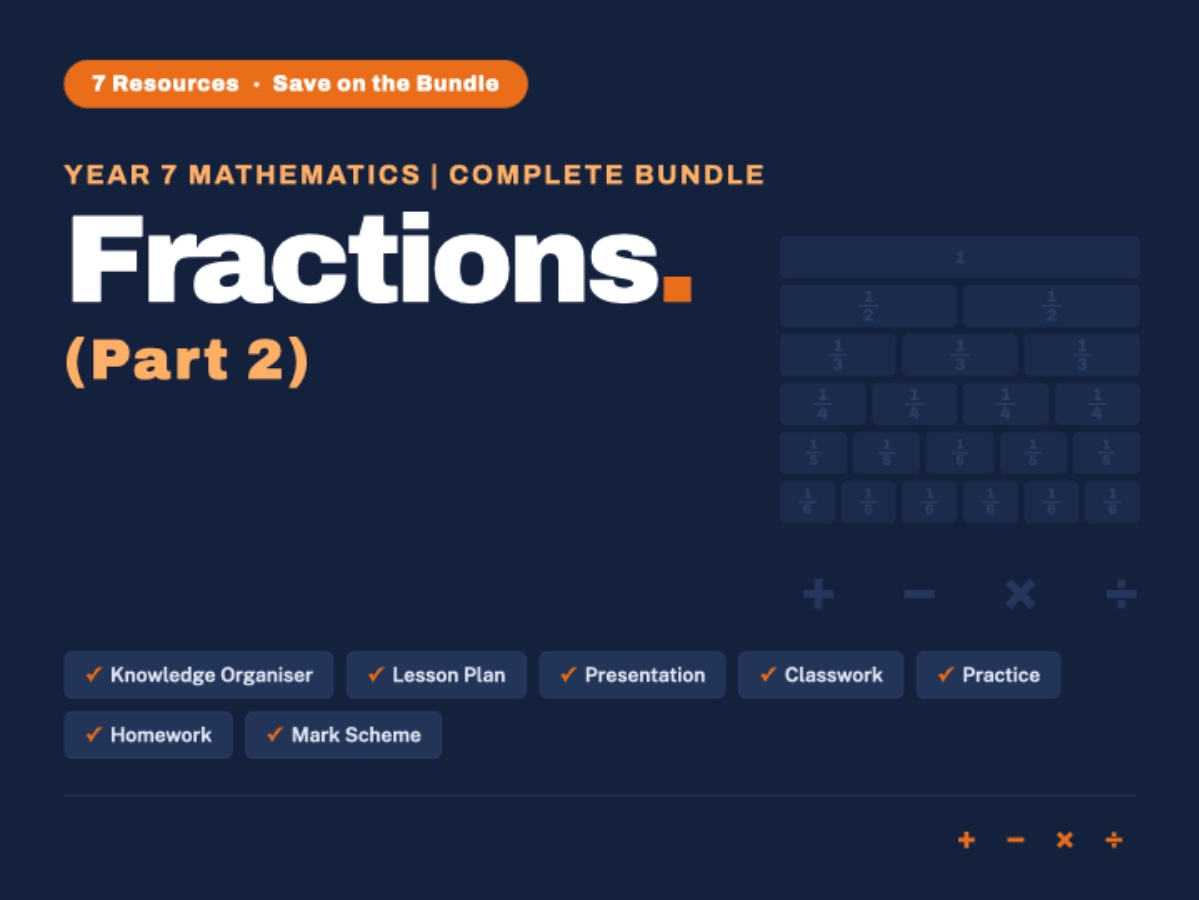 Year 7 Maths | Fractions 2 | All in one