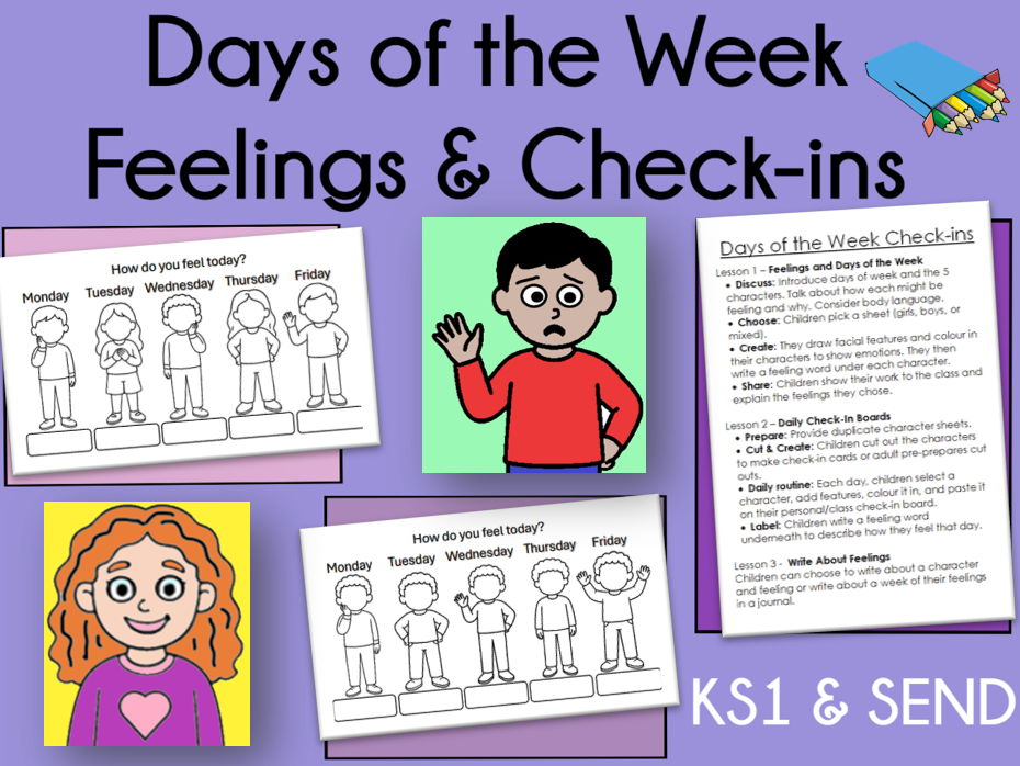 Days of the Week Feelings & Check-ins