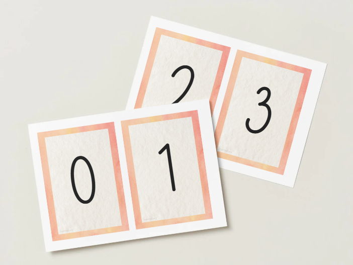 Number Cards 0–10