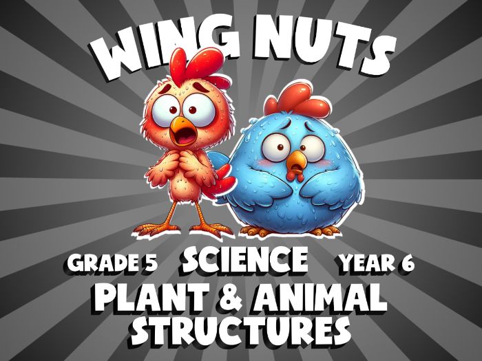 Plant & Animal Structures WING NUTS Science Game | No-Prep Year 6 Review Activity