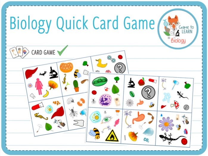 Biology Card Game (KS3/4/5) Teaching Resources