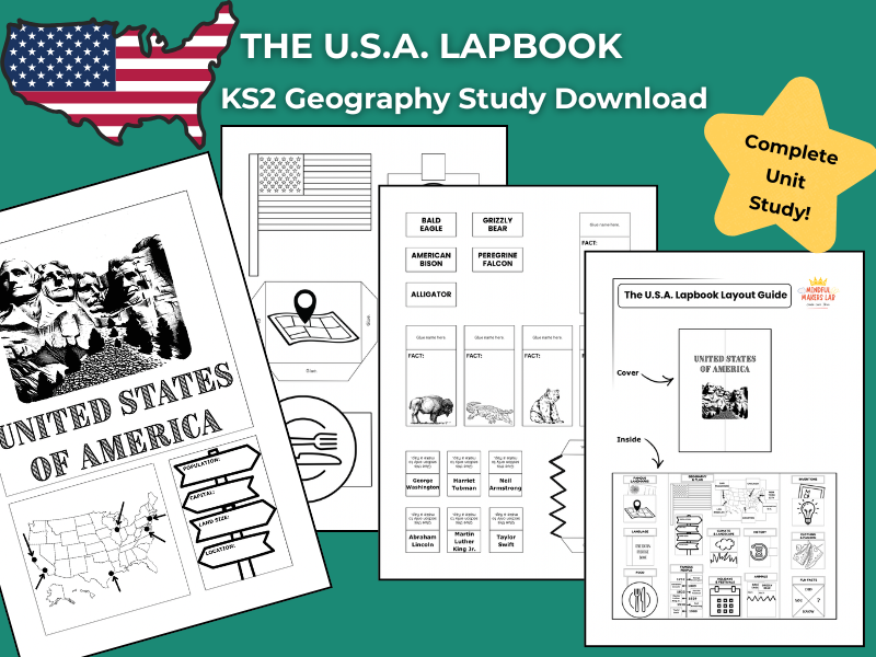 The U.S.A. KS2 Geography Activities | Lapbook