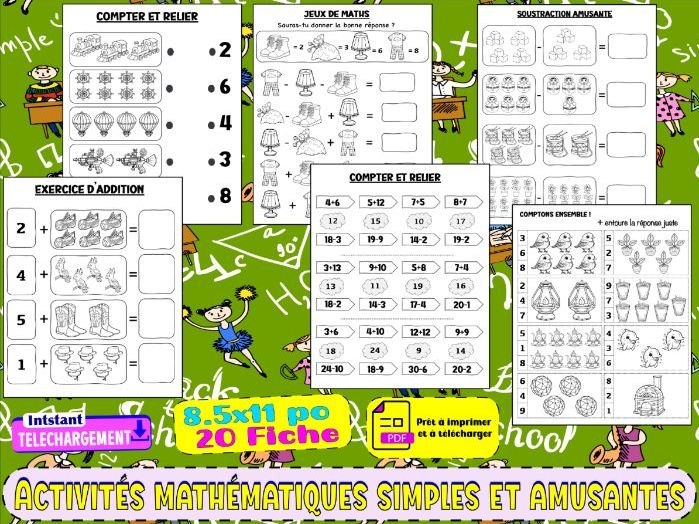 Activités mathématiques simples et amusantes