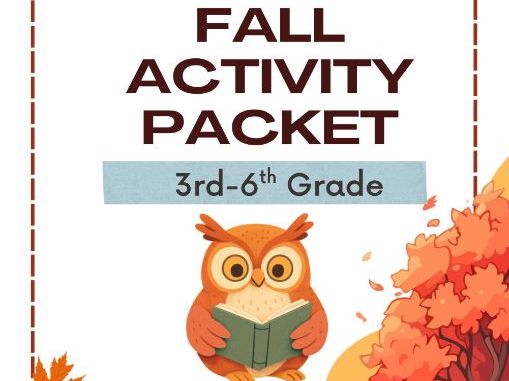 Fall Activity Packet | Grades 3rd-6th