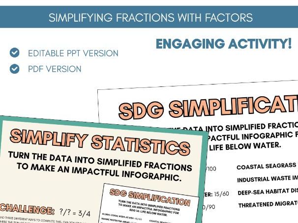 Highest Common Factors | Simplifying Fractions | Activity Task | Fractions