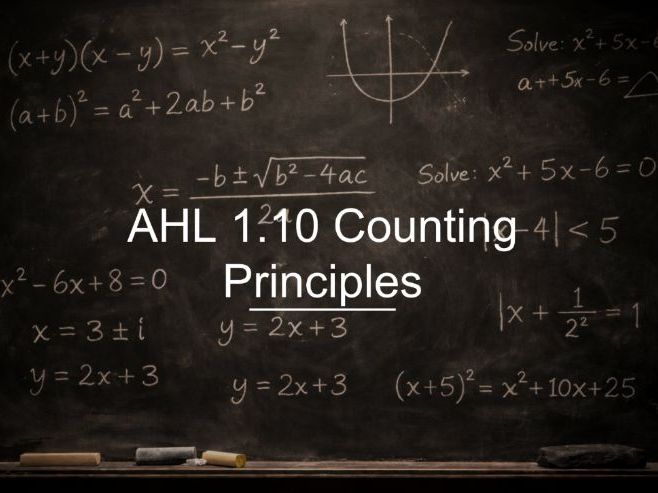 IB Math AHL 1.10 - Counting Principles