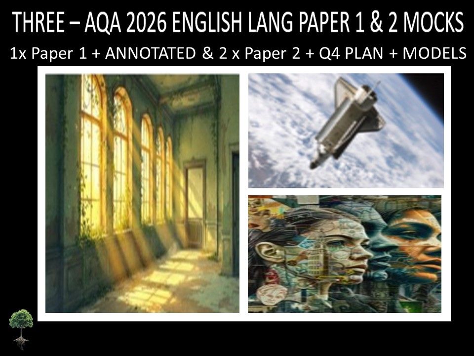 THREE - AQA PAPER 1 & 2 | 2026 FULL MOCKS | ANNOTATED | Q4 PLAN | MODELS