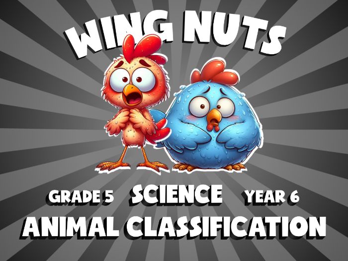 Animal Classification WING NUTS Science Game | No-Prep Year 6 Review Activity