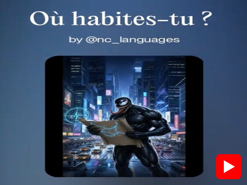 08. FRENCH SONG Year 8. Unit 8: Où habites-tu ? (Lyrics, Worksheet and Answer key)