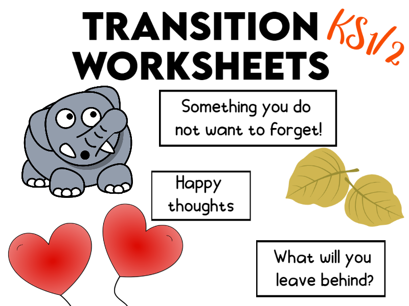4 Transition Worksheets KS1 KS2 Teaching Resources