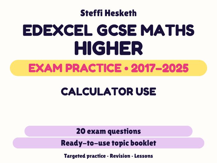 Edexcel GCSE Maths Higher: Calculator use Exam Questions | 2017-2025