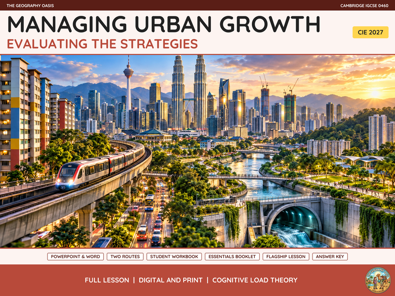 Managing Urban Growth | Geography Strategies, Slides & Workbook