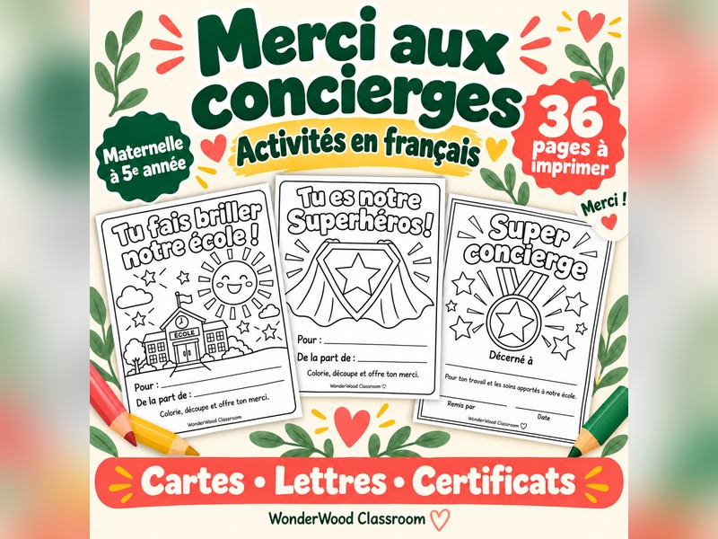 Merci aux concierges - Activités de reconnaissance