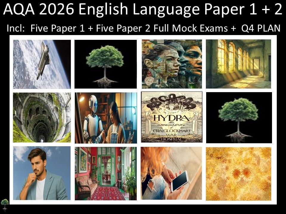 Ten AQA 2026 English Language Paper 1 + 2 Mocks | Q4 Plan