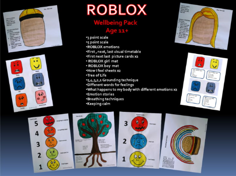 Emotional wellbeing pack- Roblox