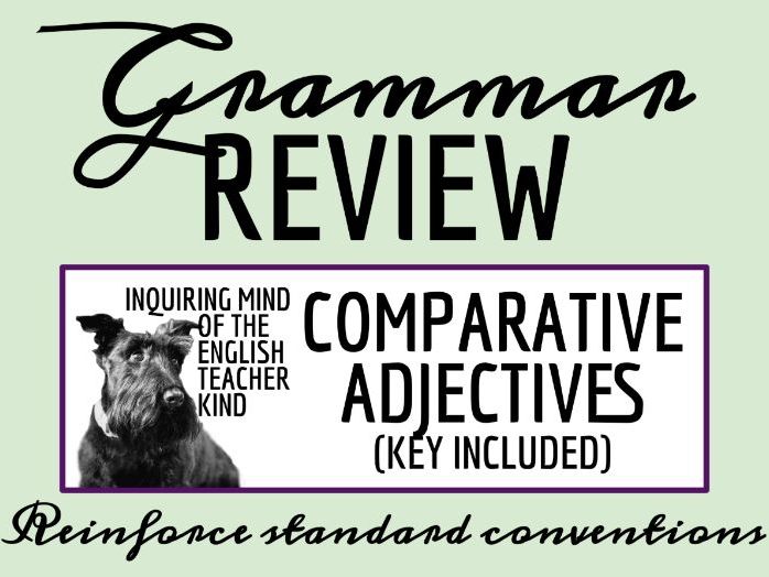 Grammar Worksheet on Comparative and Superlative Adjectives