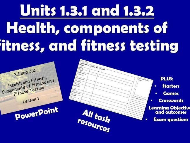 AQA GCSE PE (2016) 1.3.1 and 1.3.2 Health, components of fitness, and