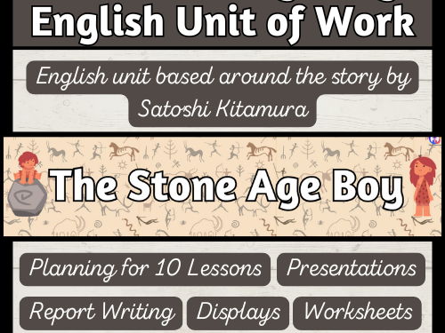'The Stone Age Boy' Year 3 English Planning and Resources