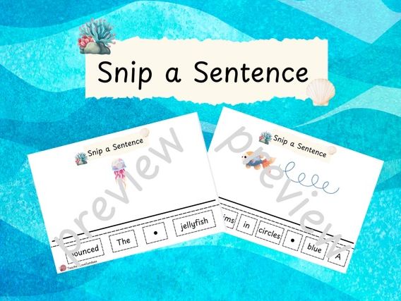 Under the Sea Snip a Sentence