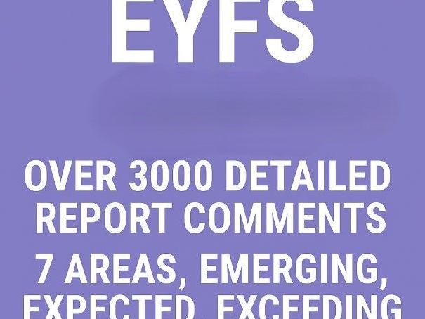 EYFS 2026 Report Writing Pack 3000+ Differentiated Comments with examples for 7 areas of learning