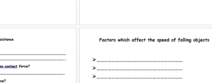 Falling object investigation