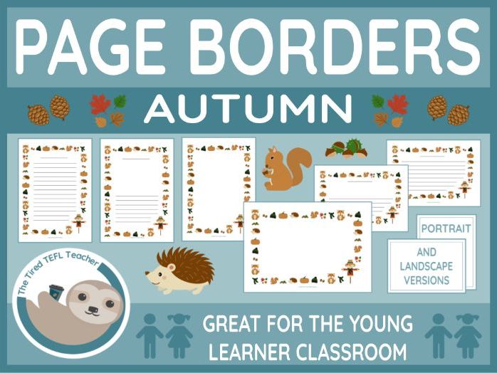 Autumn-Themed Page Borders