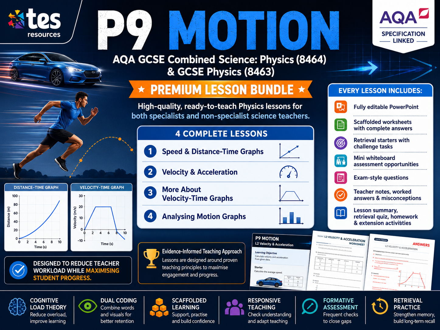 P9 Motion (AQA 1-9 Combined Trilogy & Separate Physics)