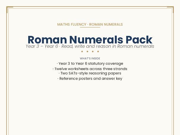 Roman Numerals Pack