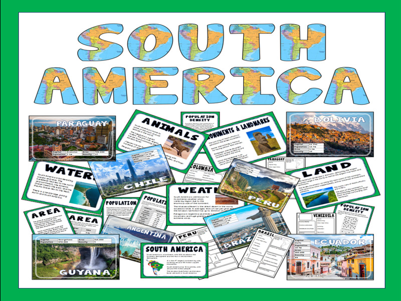 South America Inofrmation & Research Pack - Population, population density, area