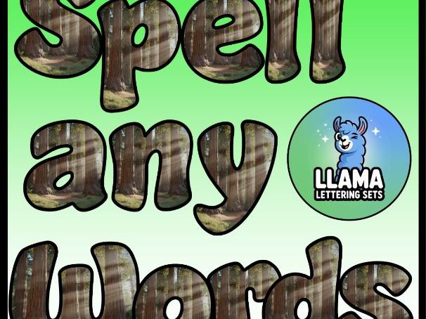 Redwood Trees America USA Forest Alphabet Lettering Set | Classroom Display | Upper & Lowercase, 0-9