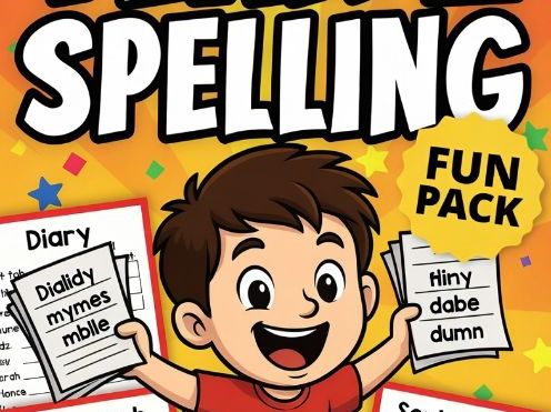 KS1 Year 2 Spelling Worksheets Bundle - Fun Activities & Challenges