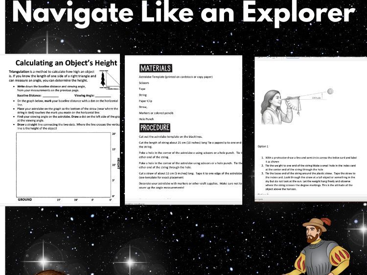 Early Exploration of North America Astrolabe Navigation Lab STEM & History