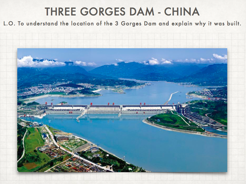 Geography: The Three Gorges Dam Pie Chart Activity