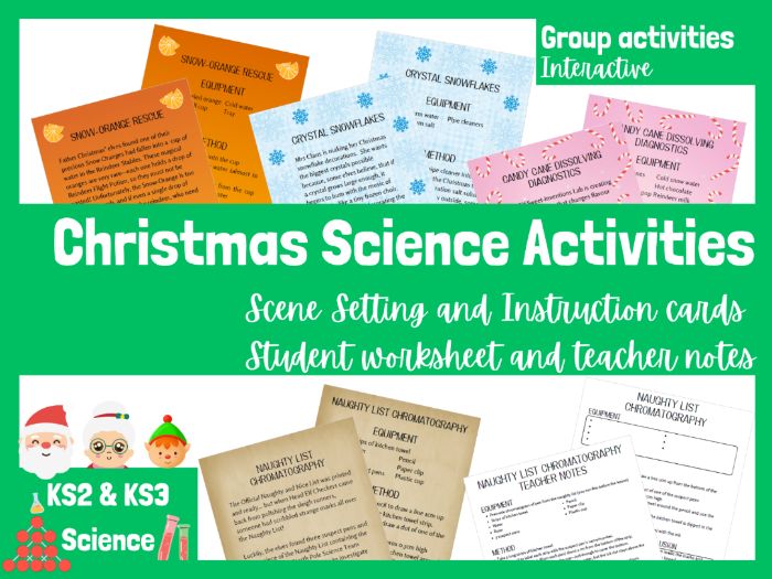 Christmas Science Activity Pack: 4 Fun STEM Activities for Upper KS2 & Lower KS3
