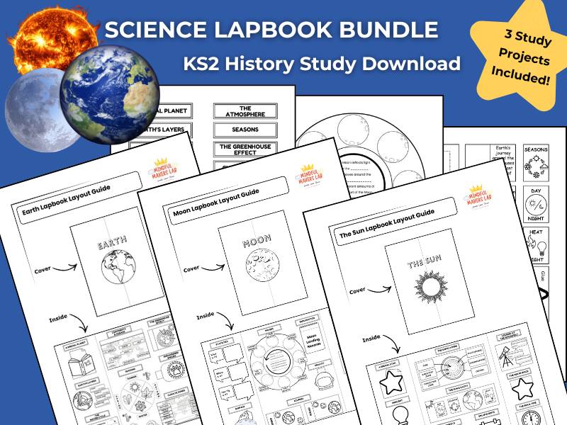 Earth, Moon & Sun Activities | Lapbooks Bundle | KS2 Science