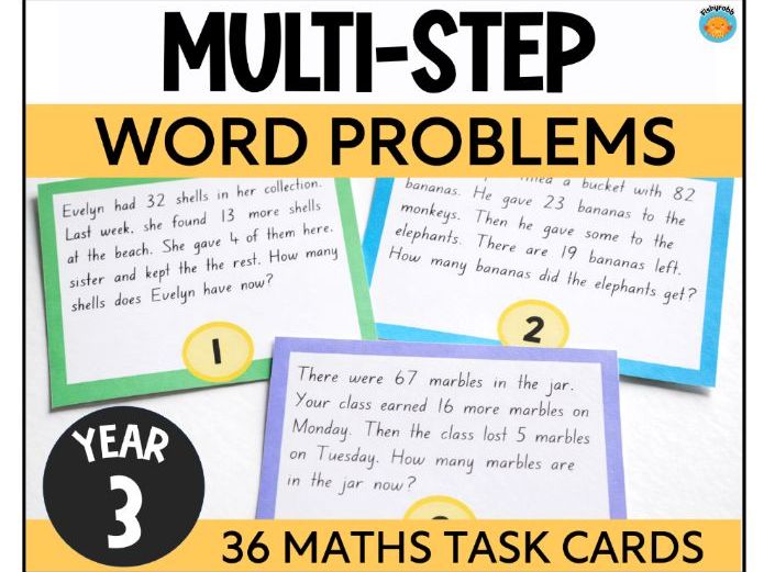 Multi-Step Word Problems Year 3 Maths Addition and Subtraction