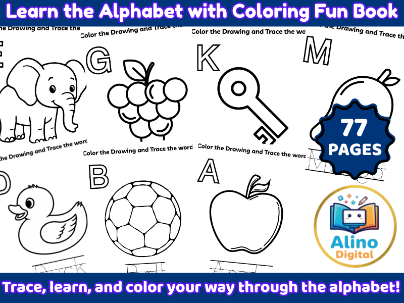 Learn the Alphabet with Coloring Fun for Kids