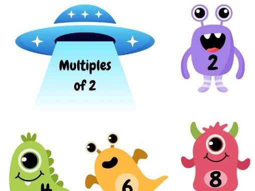 Space themed Multiples Maths