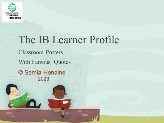 The IB Learner Profile Attributes - PYP - Class Posters - Mathematics