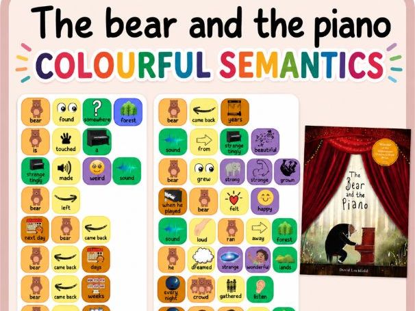 The bear and the piano colourful semantics