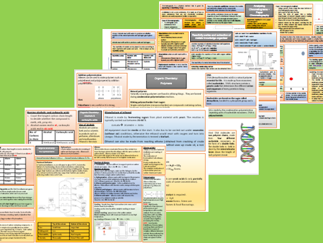 GCSE Chemistry knowledge organisers