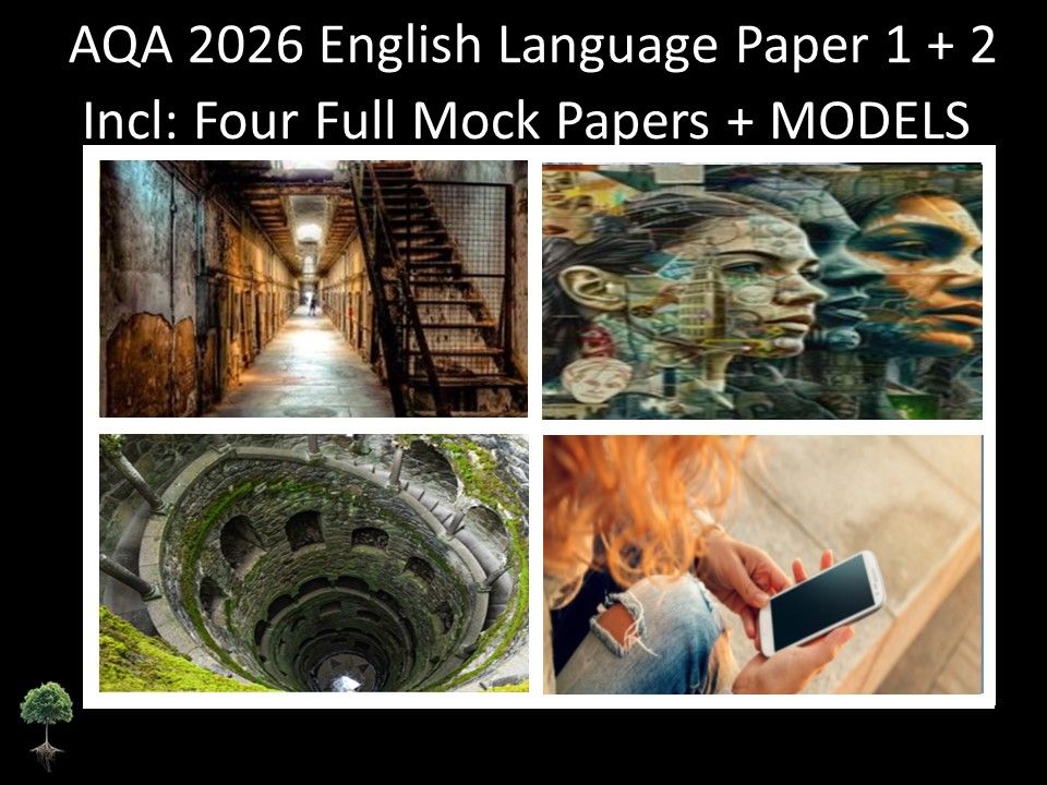 Four AQA 2026 English Language Paper 1 + 2 Full Mocks | MODELS