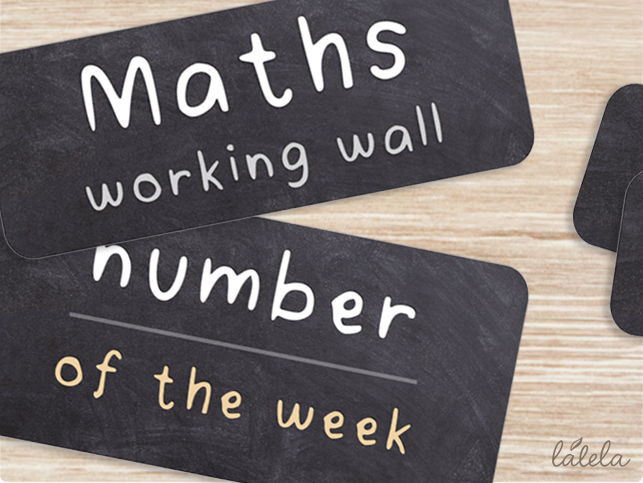 EYFS Maths Display Headings – Classroom Signs for Maths Working Wall & Activities