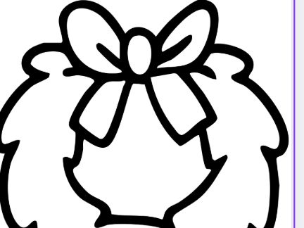 Wreath outline