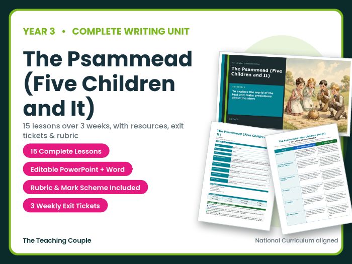 The Psammead (Five Children and It) | Year 3 English Unit | 15 Complete Lessons + Resources