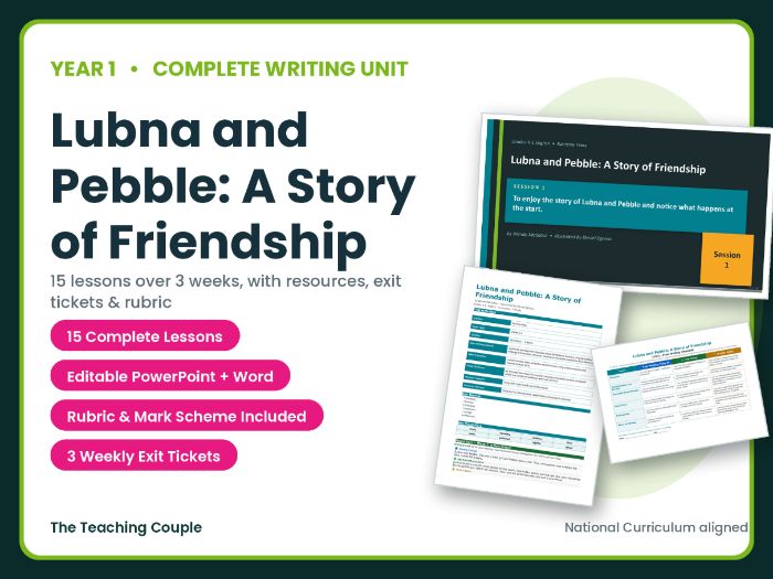 Lubna and Pebble: A Story of Friendship | Year 1 English Unit