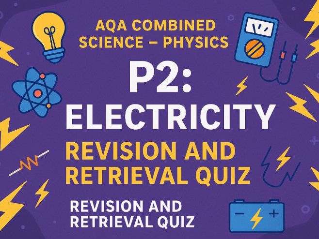 Physics P2: Electricity Revision and Retrieval Quiz